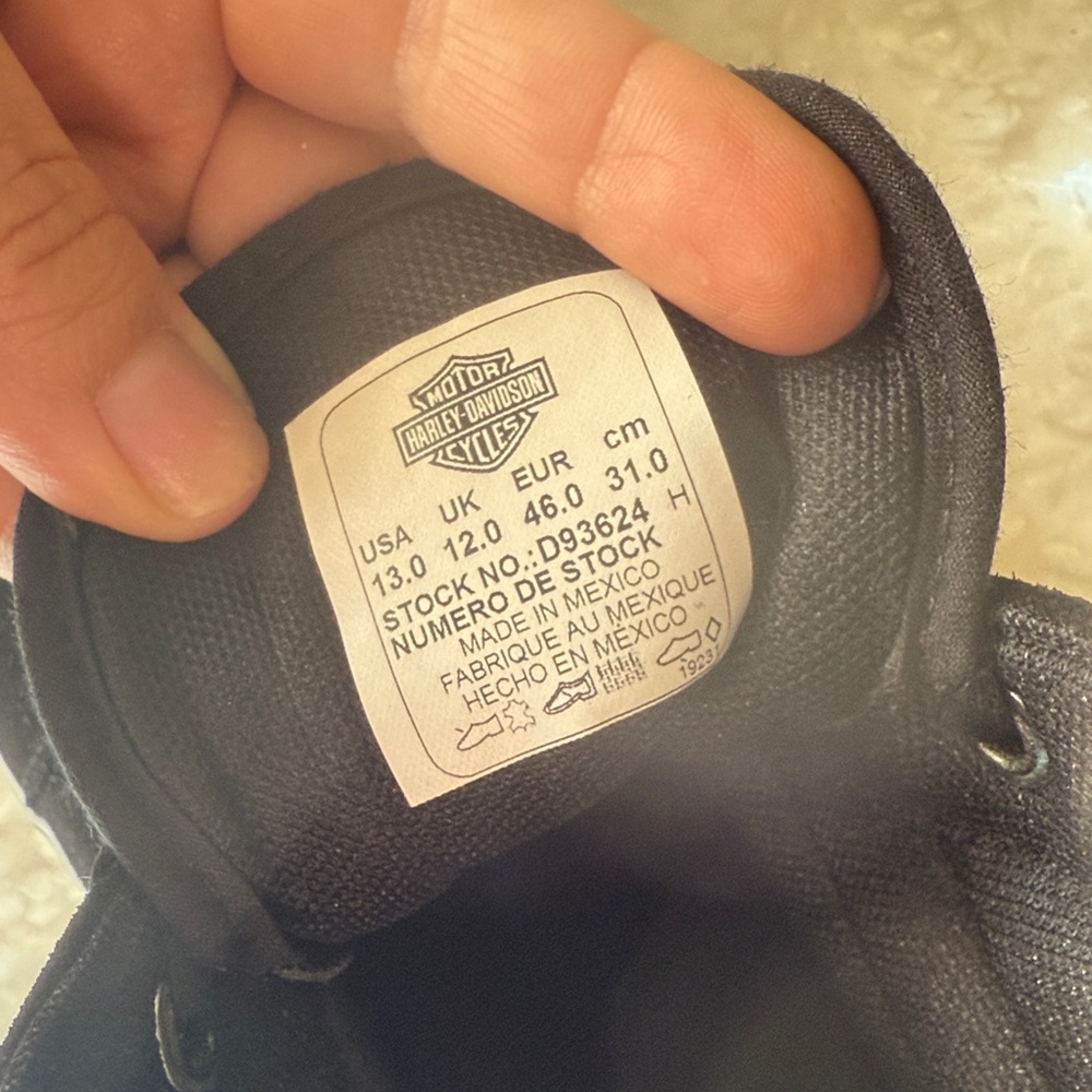 Harley-Davidson Black High-Top Sneakers - Picture 7 of 11